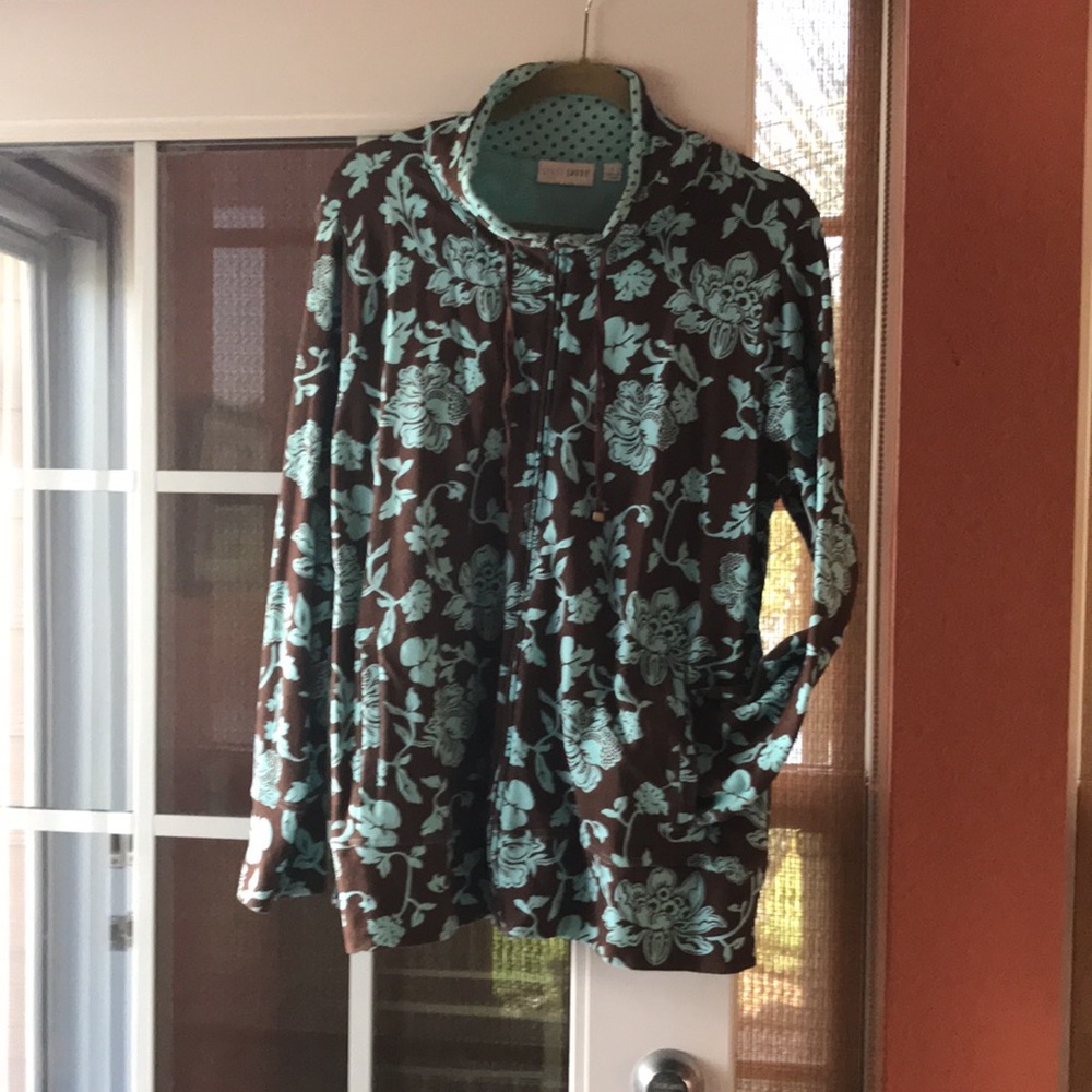 Casual cotton knit jacket